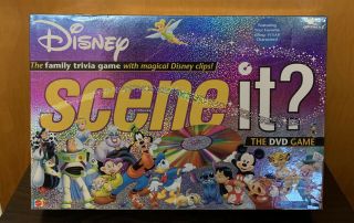 Disney Scene It? Dvd Trivia Board Game By Mattel 2004 First Edition Complete