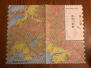 Map Only Oa1 Swords Of The Daimyo Dungeons & Dragons Ad&d Tsr9164