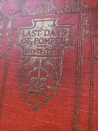 The Last Days of Pompeii by Bulwer Lytton Undated Hardcover Vintage Book 2