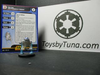 Star Wars Miniatures R2 - D2,  Astromech Droid Revenge Of The Sith W/ Card Mini Rpg