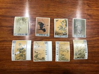 Mnh China Taiwan Stamps Two Better Painting Sets Vf Og
