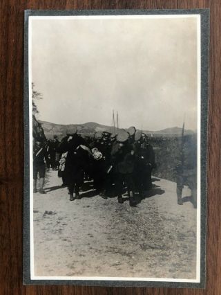 China Old Photo German Soldiers Surrender Japan Tsingtau Kiautschou 1914