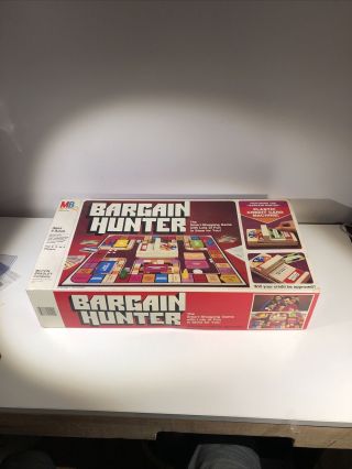 Vintage Bargain Hunter Board Game 1981 Milton Bradley 4109 Complete But