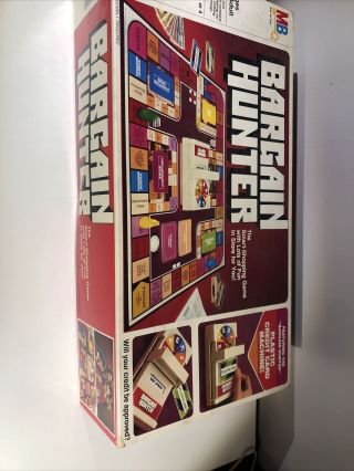 Vintage Bargain Hunter Board Game 1981 Milton Bradley 4109 complete but 2