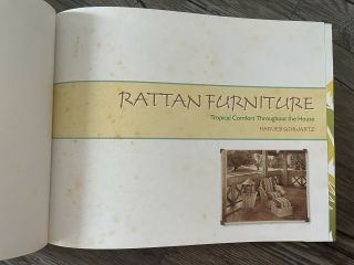 Rattan Furniture : Tropical Comfort Throughout the House,  Hardcover by Schwar. 2