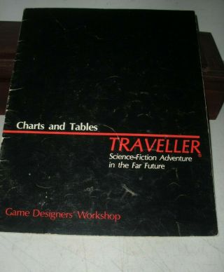 Traveller Charts & Tables Gdw Game Designers Workshop 1983