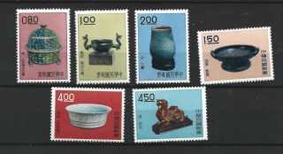 Taiwan 1961 S G 408 - 413 Art Treasures Set Of 6 Mnh