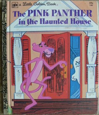 Vintage Little Golden Book The Pink Panther In The Haunted House Great