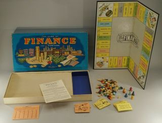 1955 Parker Brothers The Game Of Finance And Fortune Board Game