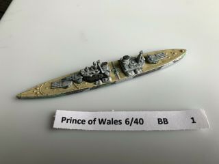 Axis & Allies,  War At Sea 1/1800 - Britain Hms Prince Of Wales 6/40 1