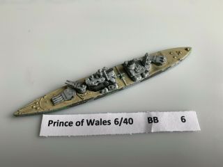 Axis & Allies,  War At Sea 1/1800 - Britain Hms Prince Of Wales 6/40 6