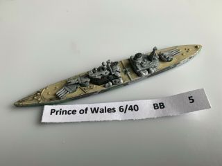 Axis & Allies,  War At Sea 1/1800 - Britain Hms Prince Of Wales 6/40 5