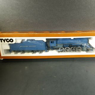 Tyco Ho Baltimore & Ohio B&o B 2 - 8 - 0 Steam Locomotive & Tender Blue 462 Vgc