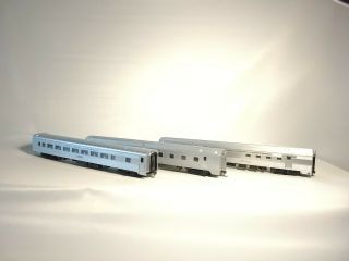 Set Of 3 Ho Scale Nyc Streamlined Passenger Cars,  Rpo Coach,  Diner
