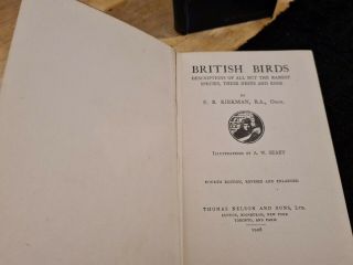 2x Old Books On British Birds & The Story Of Bird Life Both Pre Owned 2