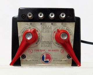 Lionel 1044 90 Watt Transformer Postwar 1950s Whistle,  Direction Cord Servcd