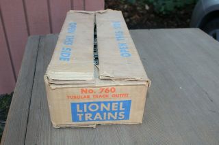 Lionel Postwar Full Box Of Sixteen O72 Curves In 760 Tubular Track Outfit Box