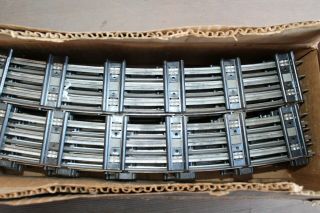 Lionel Postwar Full Box of Sixteen O72 Curves in 760 Tubular Track Outfit Box 2
