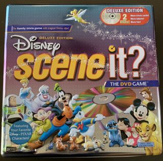 Disney Scene It? Dvd Game - Deluxe Edition With 2 Dvds And Collectible Tin