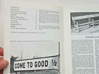 Shire Album No 47.  STREET FURNITURE by Henry Aaron.  1980.  Lampposts,  bollards etc 2