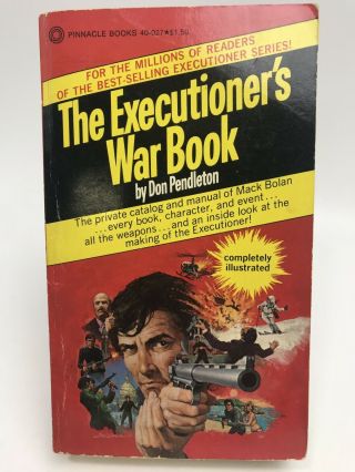 The Executioner’s War Book Don Pendleton Pinnacle Mack Bolan 1st Printing