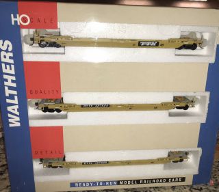 932 - 34302 Ttx 2 Ho Scale Walthers All Purpose Husky Stacks (3 - Pack)