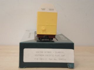 LBF 1802 - 1 Boeing Skybox (yellow),  w/Southern Pacific Flat Car Assembled 2