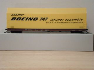 LBF 1802 - 1 Boeing Skybox (yellow),  w/Southern Pacific Flat Car Assembled 3