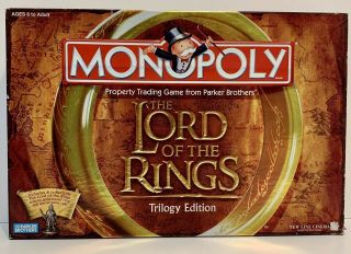 2003 Monopoly Lord Of The Rings Trilogy Edition Complete Except For Instructions