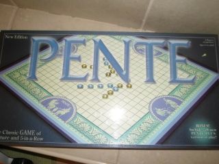 Pente Board Game 2004 Edition Winning Moves Capture Game 5 In A Row.  Euc