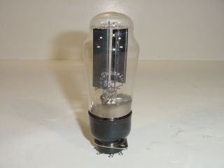 Vintage Tungsram Mullard 5u4g 5u4 Gec U52 Black Plate Cup Amplifier Tube England