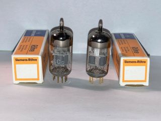 Siemens Cca E88cc 6922 7308 Disk Getter Tubes,  Closely Matched Pair,  Nos