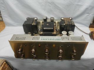 Rare 1960 Scott 272 Fifteen Tube Quad El34 72 Watt Tube Amplifier - Serviced Nr