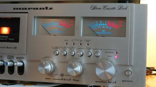 Marantz Model 5030B Stereo Cassette Deck great,  lights too 2
