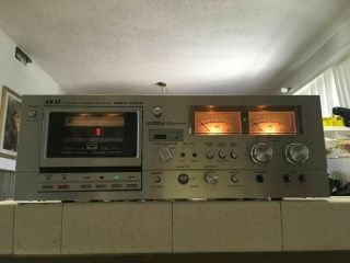 Akai Gxc - 750d Stereo Cassette Deck - Not For Part - Repair.
