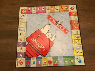 Snoopy “it’s A Dog’s Life” Collector’s Edition Monopoly Game Board (only)
