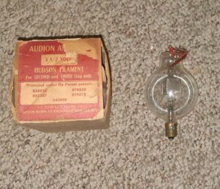 Very Rare 1910 Deforest Spherical Audion Tube - Good Fil.  With Box