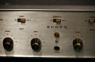HH Scott 200B Integrated Stereo Vacuum Tube Amplifier Telefunken 3