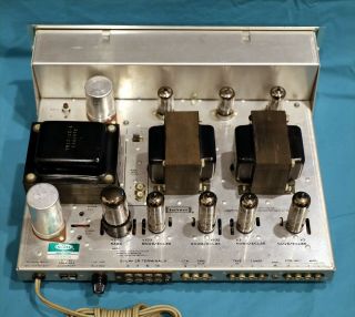 HH Scott 200B Integrated Stereo Vacuum Tube Amplifier Telefunken 6