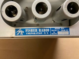 The Fisher 50 - C Master Audio Control Tube Preamp with Tubes 4