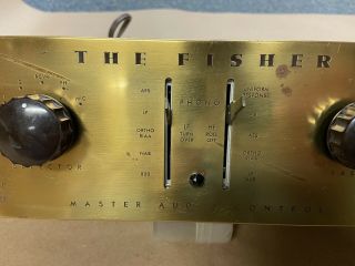 The Fisher 50 - C Master Audio Control Tube Preamp with Tubes 6