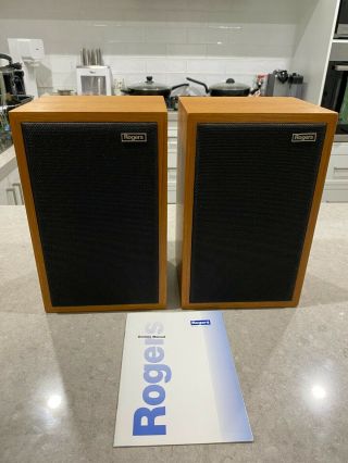 Rogers Ls3/5a Monitor Loudspeakers (bbc) Matched Pair In Teak Exc,
