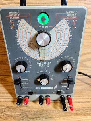 Heathkit IT - 11 Capacitor Checker Tester and Calibrated IT - 28 5