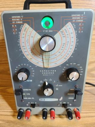 Heathkit IT - 11 Capacitor Checker Tester and Calibrated IT - 28 6