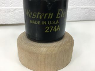 WESTERN ELECTRIC 274A VACUUM RECTIFIER TUBE - TESTS STRONG - 1956 - 2