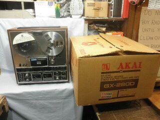 1972 Akai Gx - 280d Glass Head Reel To Reel Tape Recorder - - Serviced Nr