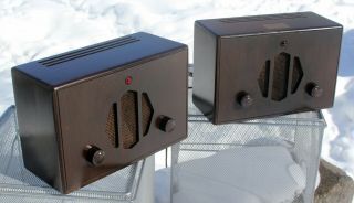 Pair Western Electric 100f Loud Speaker Set Tube Amplifier 282a Bell Sys