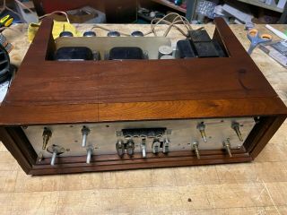 The Fisher X - 1000 Tube Stereo Integrated Amplifier 4 6ca7 El34 Amperex Tubes
