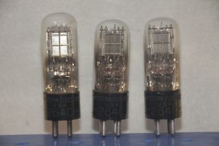 3x Western Electric 264c Engraved Base Good Filament