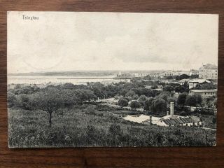 China Old Postcard Whole View Of Tsingtau To Germany 1913